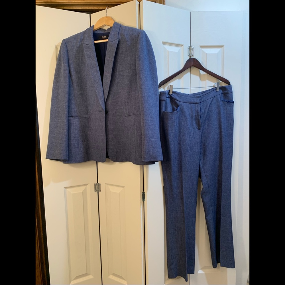 Blue Pantsuit